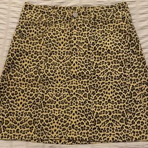RUNAWAY Animal Print A-Line Skirt